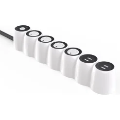 360 Electrical Powercurve 4-Outlet 4-USB Port Surge Protector, 5', White (3E0778-WVG4NA)