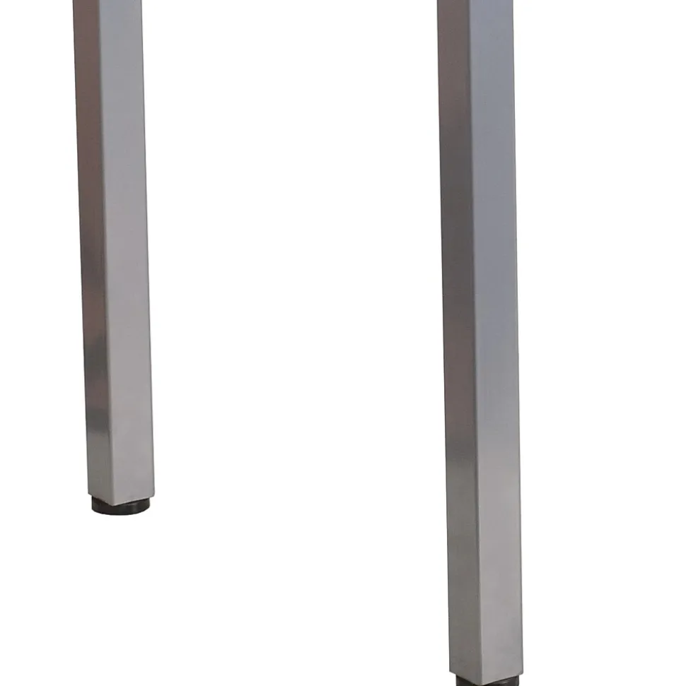 Flash Furniture 47" Glass Glass Computer Desks Clear/Silver (NANYLCD1219)