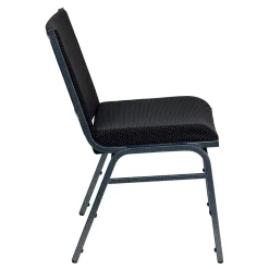 Flash Furniture HERCULES 3'' Thick Padded Stack Chairs, Black Patterned, 20/Pack