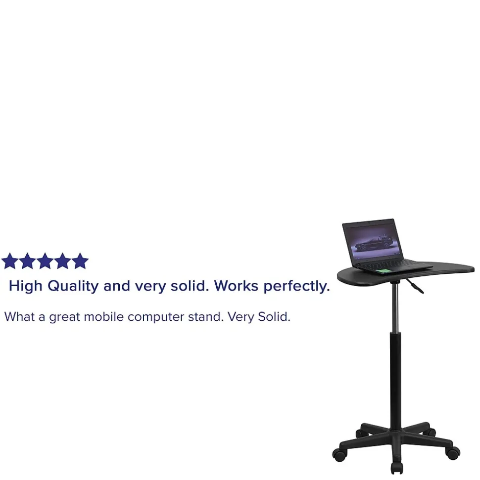 Flash Furniture 25" Laminate Laptop Desks Black (NANJN2792)