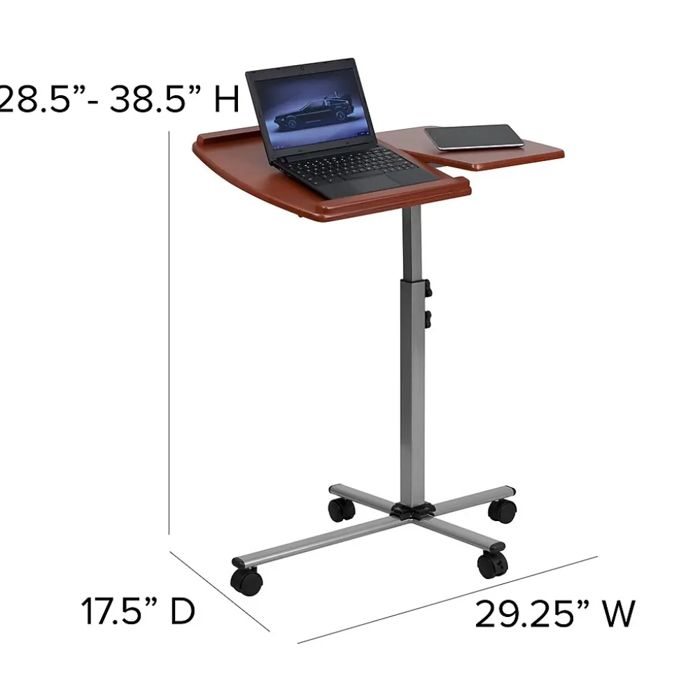 Flash Furniture 29" Laminate Laptop Desks Cherry (NANJN2762)