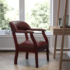 Flash Furniture Vinyl Conference Chair, Oxblood (BZ105OXBLD)