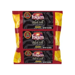 Folgers Black Silk Filter Packs Coffee, Dark Roast, 1.4 oz. Filters, 40 Filters/Carton (SMU00016)