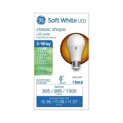 GE 3-Way 3-/9-/13-Watt Soft White LED General-Purpose Bulb (93130562)