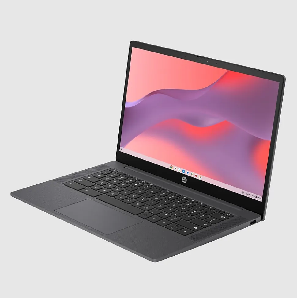 HP 14" Chromebook, Intel Processor N100, 4GB RAM, 64GB SSD, + 8.5 Hours Battery, Google Chrome