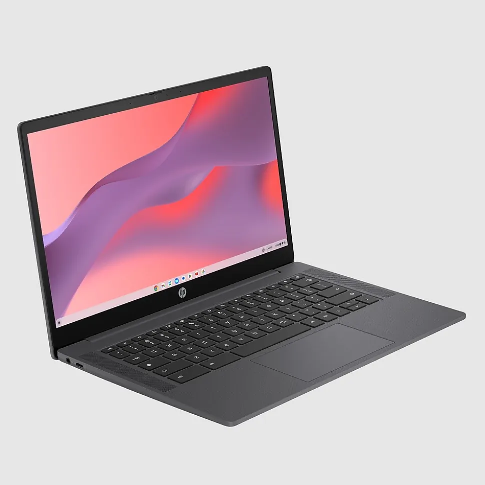 HP 14" Chromebook, Intel Processor N100, 4GB RAM, 64GB SSD, + 8.5 Hours Battery, Google Chrome