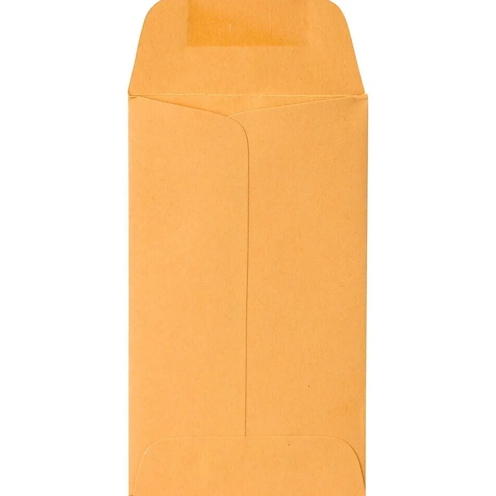 JAM Paper #3 Catalog Envelopes, 2 1/2" x 4 1/4", Brown Kraft, 50/Pack (94755-50)