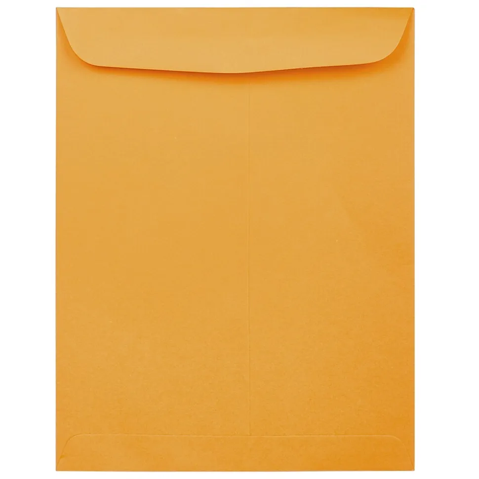JAM Paper #15 1/2 Catalog Envelope, 12" x 15 1/2", Brown Kraft, 100/Pack (900493255)