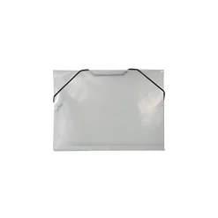JAM Paper® Plastic Index Card Case with Elastic Closure, 5 1/2 x 7 1/2 x 3/8, Clear, 24/Pack (32168403B)