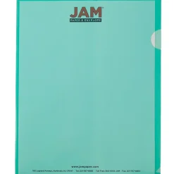 JAM Paper ® Plastic Sleeves, 9" x 12", Green, 12/Pack (226325846) Outlet