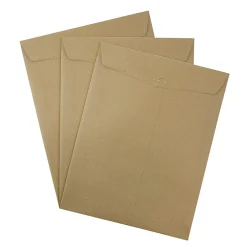 JAM Paper 10 x 13 Kraft Open End Catalog Envelopes with Clasp Closure, Brown Kraft Paper Bag, 25/Pack (563120854)