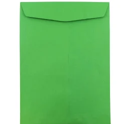 JAM Paper 10 x 13 Open End Catalog Colored Envelopes, Green Recycled, 50/Pack (v0128190i)