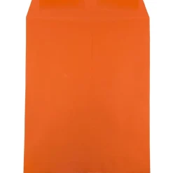 JAM Paper 10 x 13 Open End Catalog Colored Envelopes, Orange Recycled, 50/Pack (87766i)