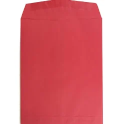 JAM Paper 10 x 13 Open End Catalog Colored Envelopes, Red Recycled, 25/Pack (v0128192a)