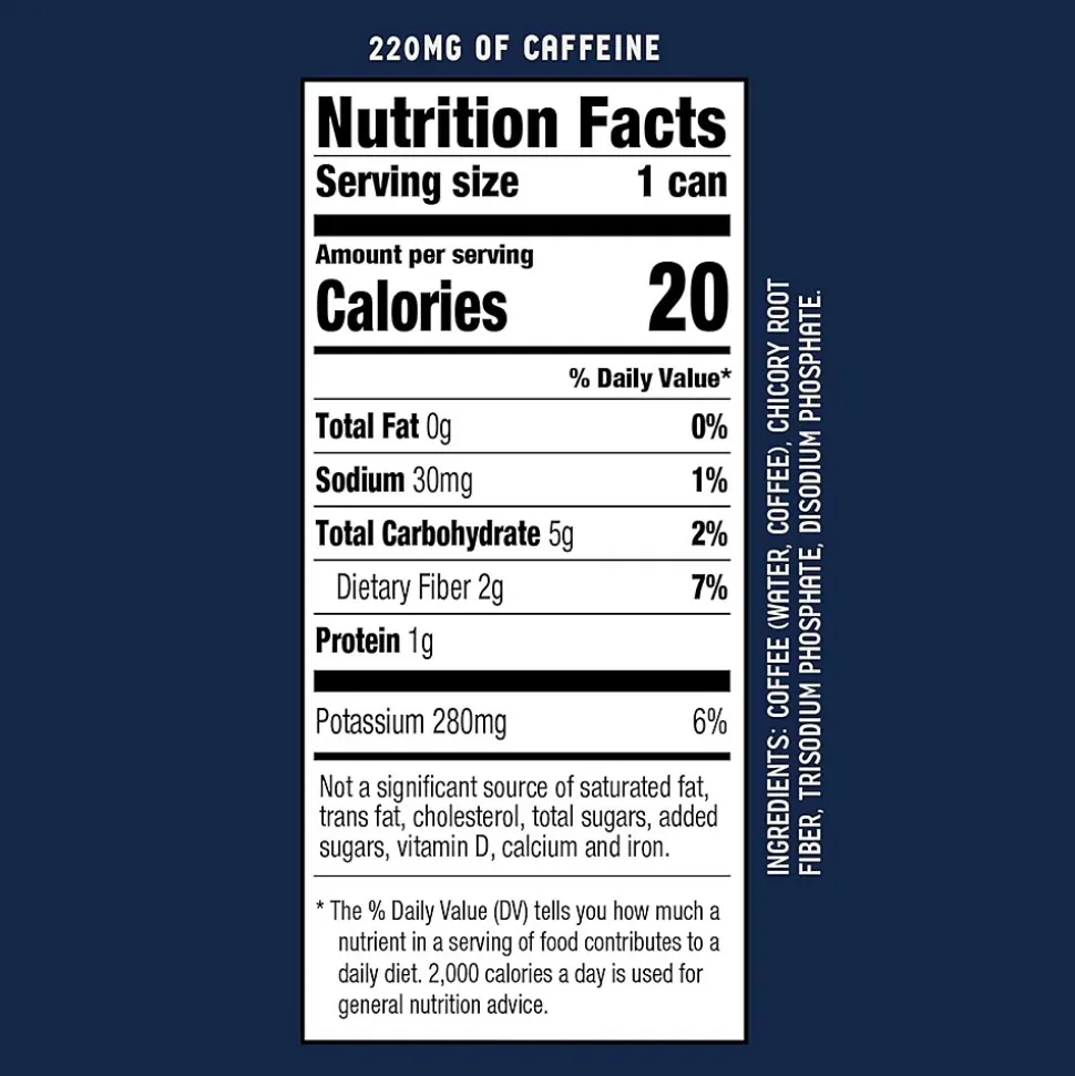 La Colombe Caffeinated Cold Brew Coffee, Black, Medium Roast, 11 oz., 12/Carton (PPPURC1205)