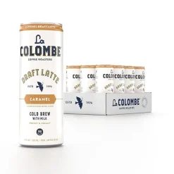 La Colombe Draft Caramel Latte Caffeinated Cold Brew Coffee, Medium Roast, 11 oz., 12/Carton (PPPURC1216)