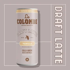 La Colombe Draft Oatmilk Vanilla Latte Caffeinated Cold Brew Coffee, Medium Roast, 11 oz., 12/Carton (LCT02584)