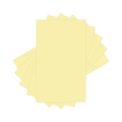 Lettermark Colors 30% Recycled 8.5" x 14" Colored Paper, 20 lbs., Canary, 500 Sheets/Ream (94292RM)