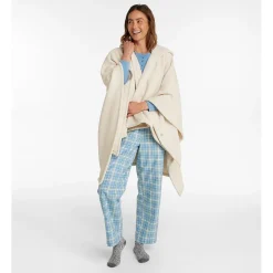 L.L.Bean Cozy Chenille Wearable Throw, Shadow Blue (1000248698)