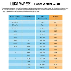 LUX Colored Paper, 32 lbs., 8.5" x 11", Blush, 500 Sheets/Pack (81211-P-114-500)