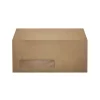 LUX #10 (4 1/8" x 9 1/2") Window Envelopes, Grocery Bag Brown, 500/BX