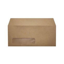 LUX #10 (4 1/8" x 9 1/2") Window Envelopes, Grocery Bag Brown, 500/BX