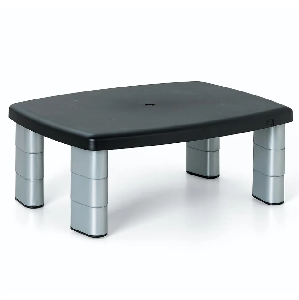 3M Adjustable Monitor Stand, Holds up to 80 lbs. Height Adjustable From 1 in. to 5 7/8 in. (MS80B)