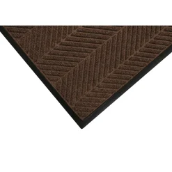 M+A Matting WaterHog Max Herringbone Classic Mat, Universal Cleated, 4' x 10', Chestnut Brown (224075000000)
