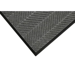 M+A Matting WaterHog Max Herringbone Classic Mat, Universal Cleated, 3' x 10', Grey Ash (224073310070)