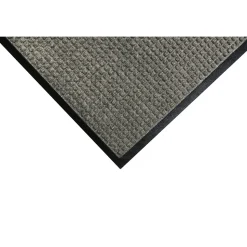 M+A Matting WaterHog Squares Classic Mat, Universal Cleated, 6' x 8', Medium Grey (2005768070)