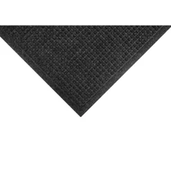 M+A Matting WaterHog Squares Fashion Mat, Universal Cleated, 4' x 10',Charcoal (28054410070)