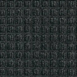 M+A Matting WaterHog Squares Fashion Mat, Universal Cleated, 4' x 10',Charcoal (28054410070)