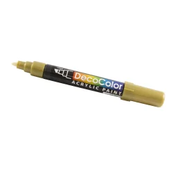 JAM Paper Marvy Uchida Acrylic Paint Markers, Chisel Tip, Gold, 2/Pack (526315GOa)