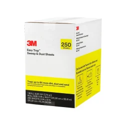 3M Easy Trap Cotton Dusting Cloths, 6" x 8", Gray, 2.95 lbs., 250 Sheets/Roll (55654W)