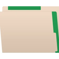Medical Arts Press Standard Reinforced File Folder, Straight Cut, Letter Size, Manila/Dark Green, 50/Box (50693DG) Sale