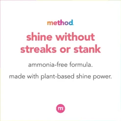 Method Plant-Based Glass Cleaner, Mint, 28 Ounce (00003)
