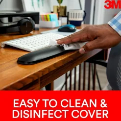 3M Gel Non-Skid Wrist Rest for Keyboards, Black (WR309LE)
