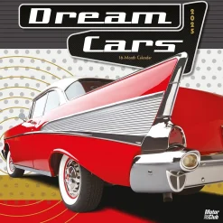BrownTrout 2025 Motor Club Dream Cars 12" x 24" Monthly Square Wall Calendar, (9781975479619) Best