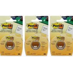 3M Post-it Labeling & Cover-up Tape, 1" x 700" Per Roll, 3 Rolls Best