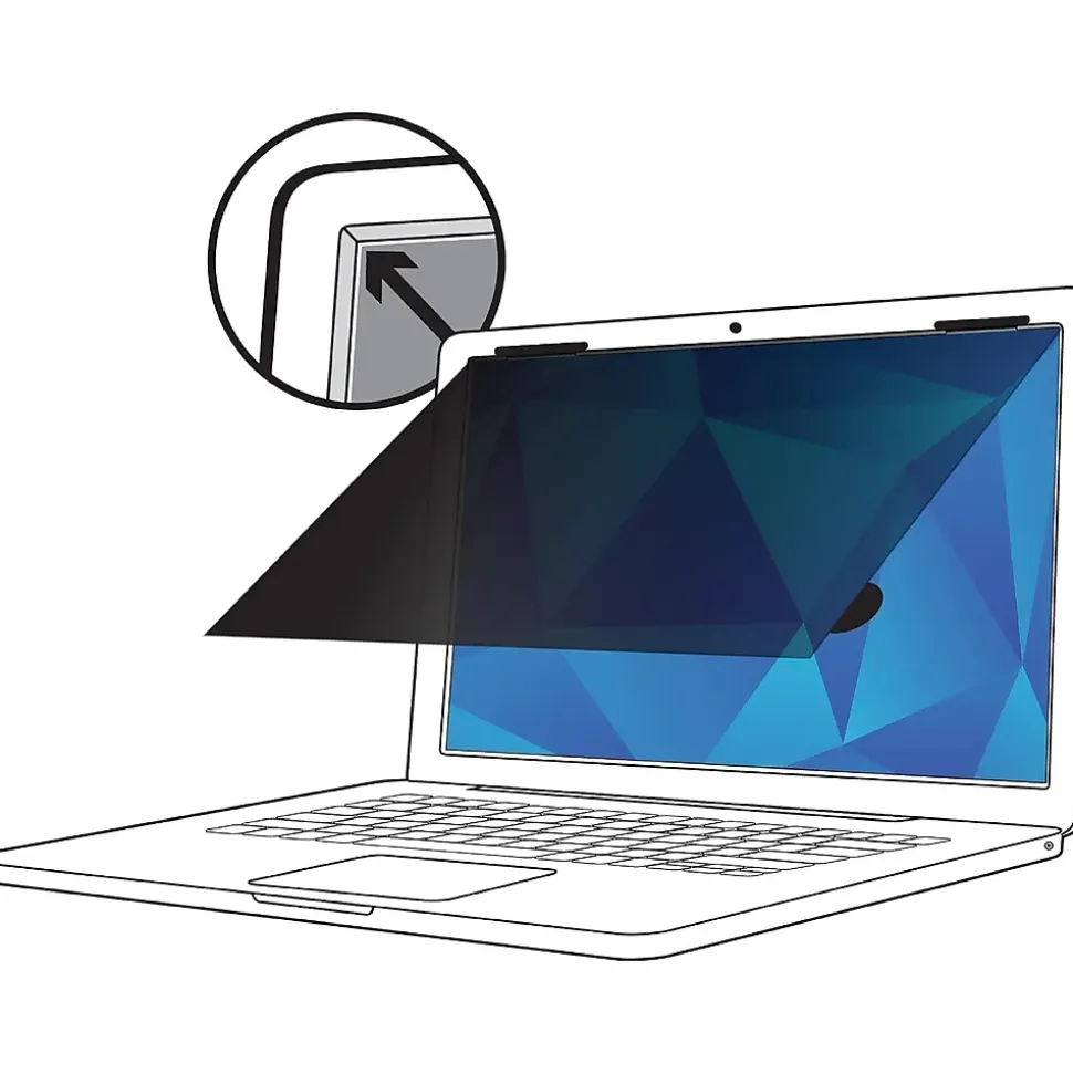 3M Privacy Filter for 13" Apple MacBook Air, 16:10 Aspect Ratio (PFNAP002)