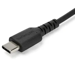 1m USB A to USB C Charging Cable - Durable Fast Charge & Sync USB 2.0 to USB Type C Data Cord - Aramid Fiber M/M 3A Black
