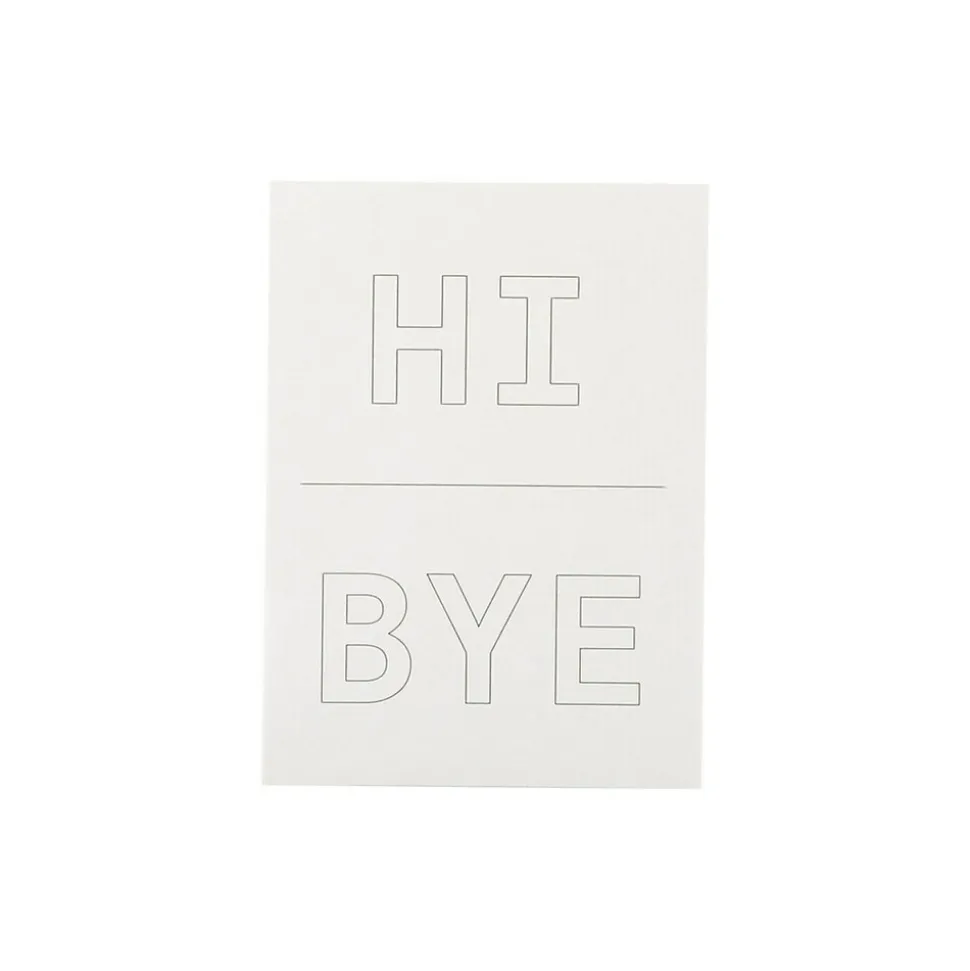 Noted by Post-it® Grey Hi and Bye Notes, 2.9" x 4", 100 Sheets/Pad (NTD5-34-HB)