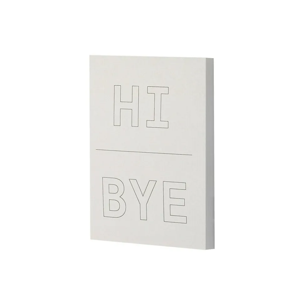 Noted by Post-it® Grey Hi and Bye Notes, 2.9" x 4", 100 Sheets/Pad (NTD5-34-HB)