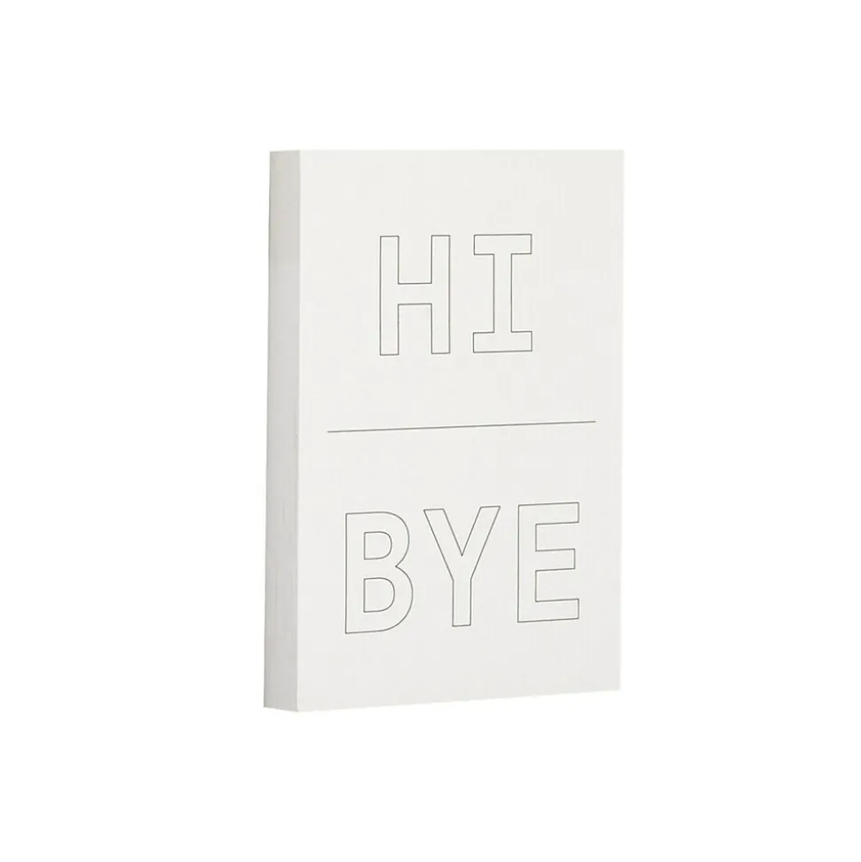 Noted by Post-it® Grey Hi and Bye Notes, 2.9" x 4", 100 Sheets/Pad (NTD5-34-HB)