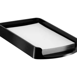 Officemate 2200 Series Memo Holder, Black, 1 1/16"H x 4 3/4"W x 7 3/4"L
