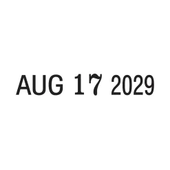 Offistamp Self-Inking Rectangle Date Stamp, Black Ink (034506) Online