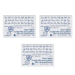 Pacon Chart Tablet Easel Pad, White, 25 Sheets, 3 Tablets (PAC74620-3)