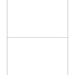 Partners Brand Rectangle Laser Labels, 8 1/2" x 5 1/2", Glossy White, 200/Case (LL205)