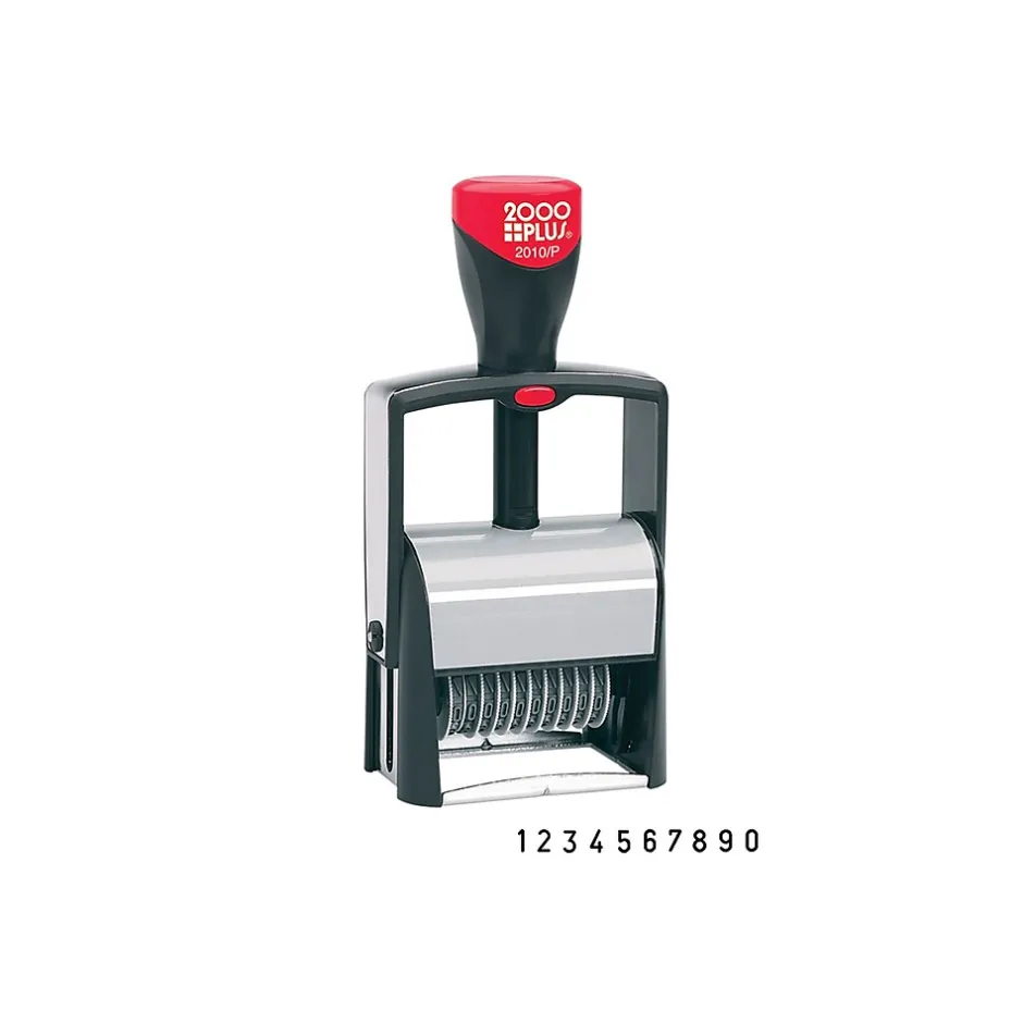 2000 Plus Classic Line 2010/P Numbering Stamp, "10-Band", Black Ink (011236) Clearance