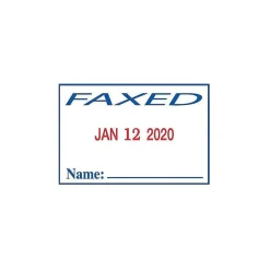 2000 Plus 2360 Dater, ENTERED, PAID, FAXED, RECEIVED, Blue and Red Ink (011035) Discount